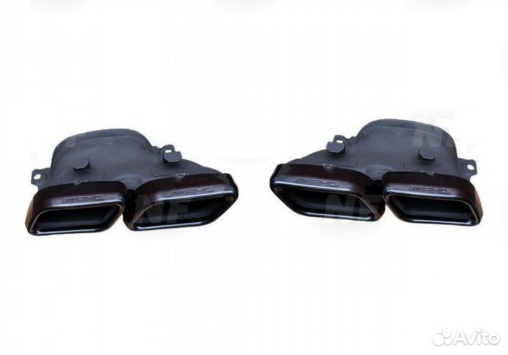 Насадки 6.3 AMG Mercedes GLE (W 166) черные