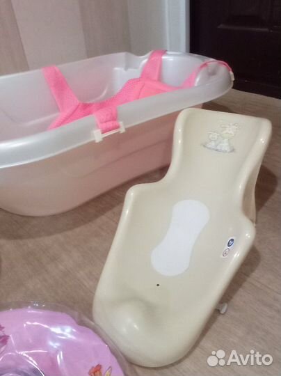 Ванночка для купания с гамаком, горкой и кругом