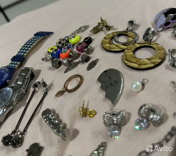 Украшения часы серьги кольца подвески шармы