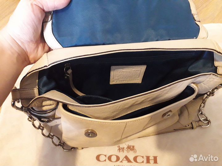 Сумка coach оригинал натуральная кожа