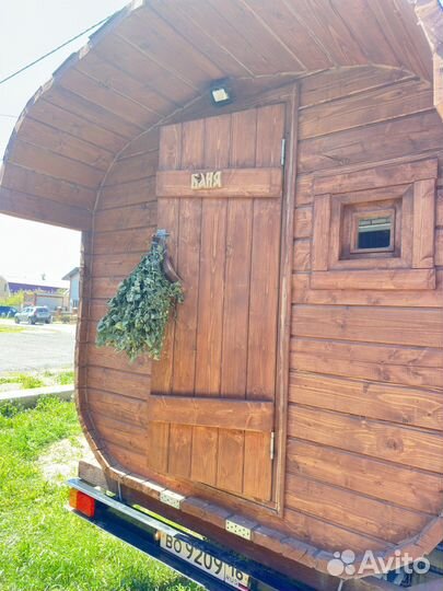 Аренда бани бочки на колесах
