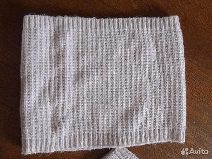 Комплект шапка, шарф