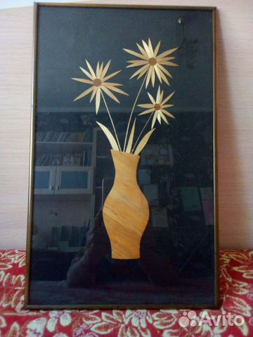 Эстамп из соломки