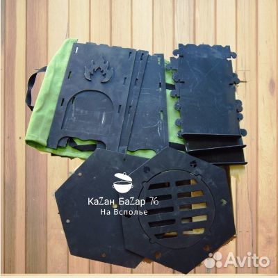 Печка для казана пятистенок разборная 3в1