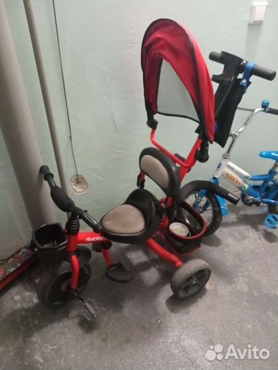 Велосипед детский с ручкой