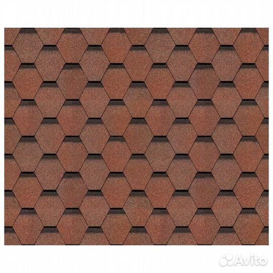 Черепица гибкая docke Pie Eurasia Шестигранник кра