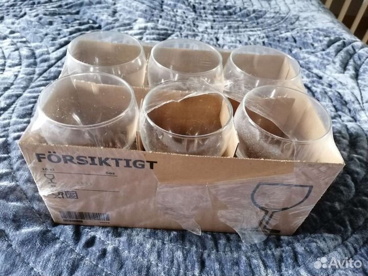 Бокалы IKEA forsiktigt