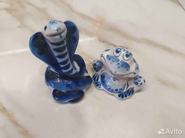 Фигурки животных гжель
