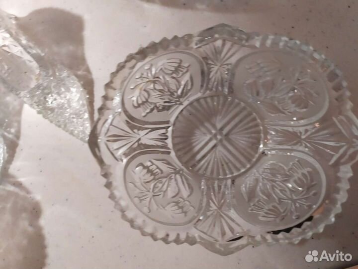 Ваза хрустальная