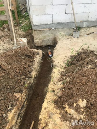 Монтаж очистной станции (септика) + гарантия 10 ле