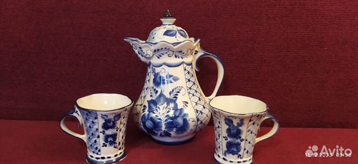 Фарфоровая посуда гжель