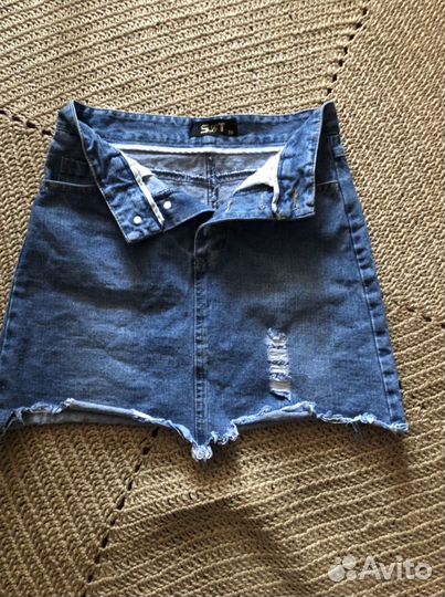 Юбка джинсовая