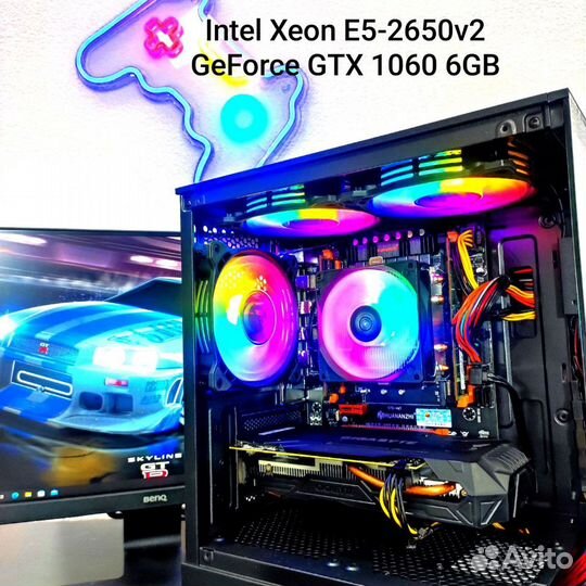 Игровой пк / Xeon E5-2650v2 / GTX 1060 / DDR3 16G