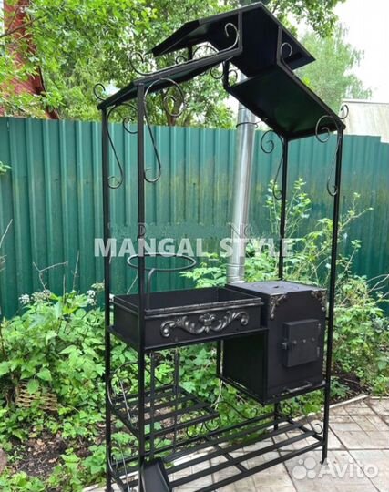 Мангал с крышей