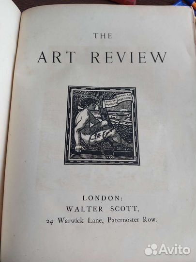 Антикварная книга The art review, 1892 год