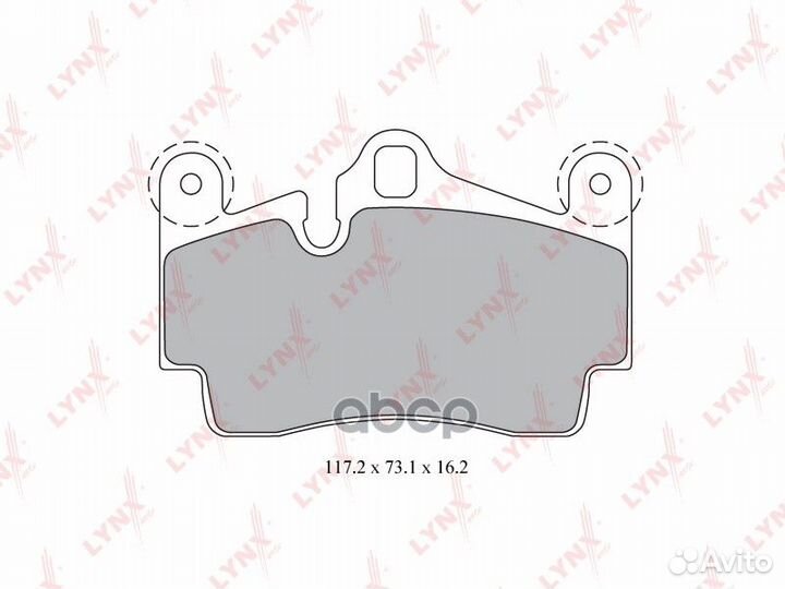 Колодки тормозные дисковые зад BD8007 lynxauto