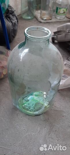 Бутыль 10 литров стеклянная