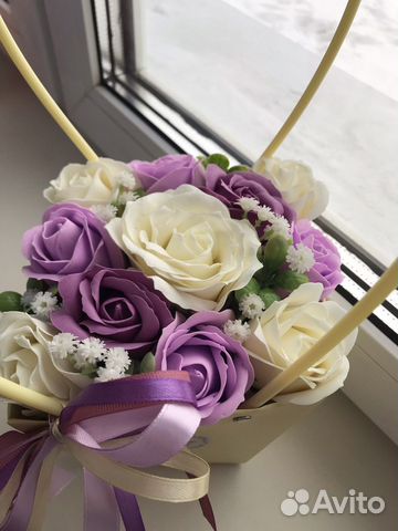 Букет из мыльных роз