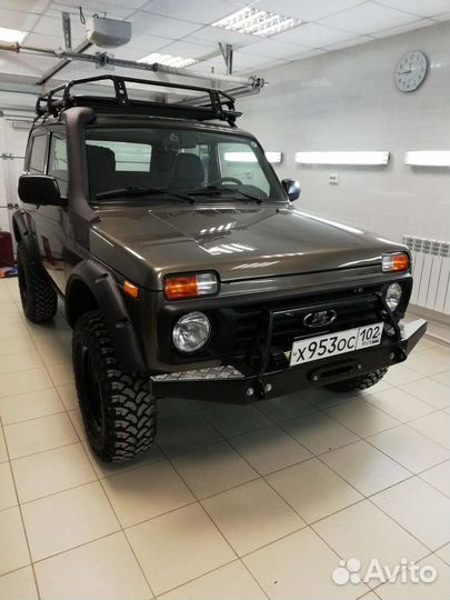 Силовой бампер на ниву