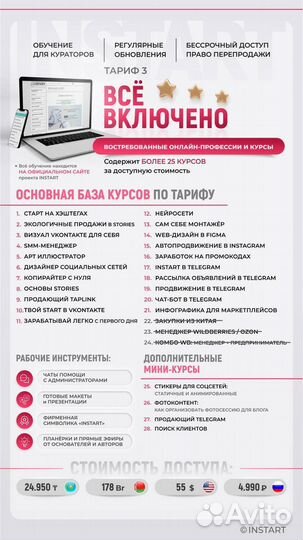 Обучение онлайн.Куратор InStart