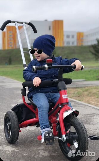 Велосипед с родительской ручкой