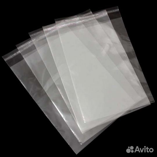 Пакет со скотчем бопп (с клапаном) 100шт