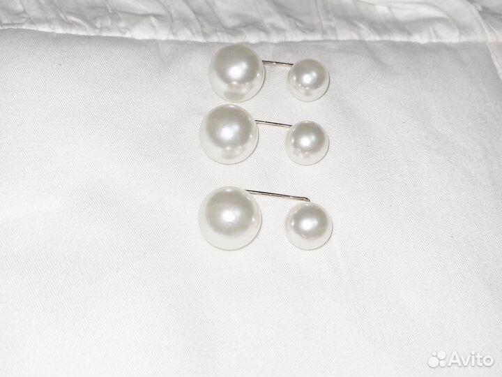 Жемчужные винтажные булавки броши