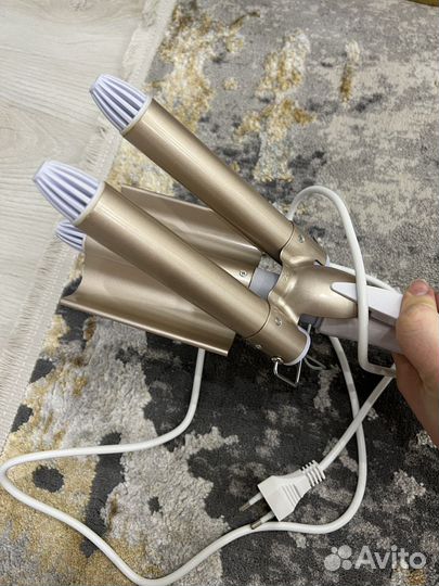 Плойка гофре тройная для волос