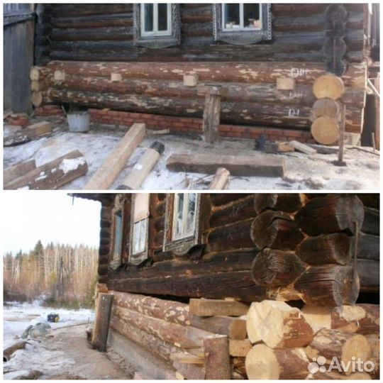 Замена нижних венцов