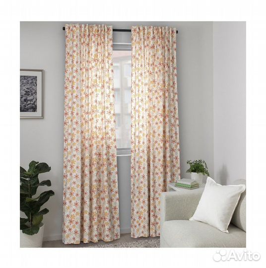 Шторы IKEA скэрммал 143х300 2 шторы