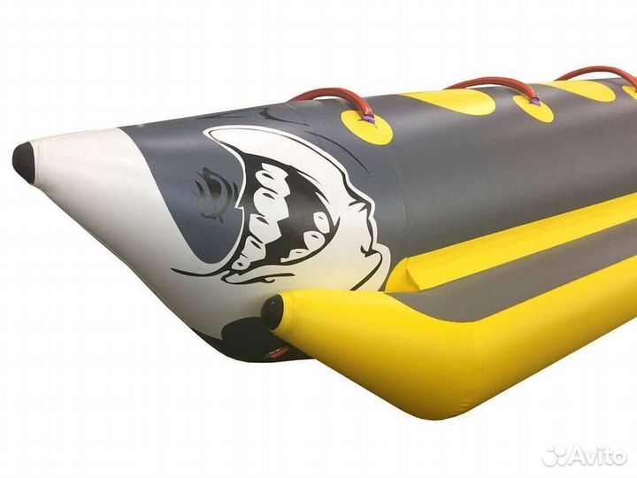 Надувной аттракцион водный банан Акула