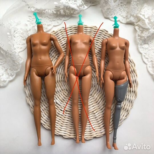 Головы и тела кукол Барби