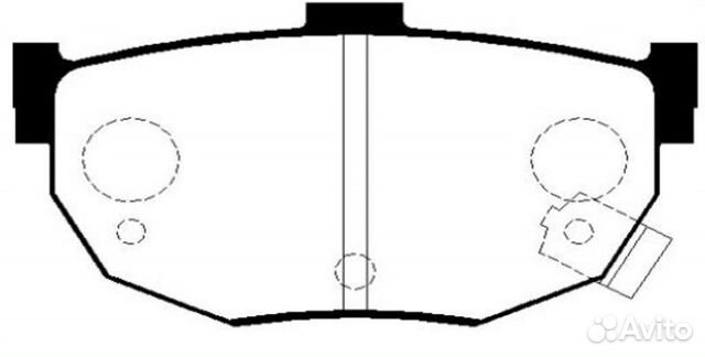 GK0475 Колодки тормозные дисковые зад