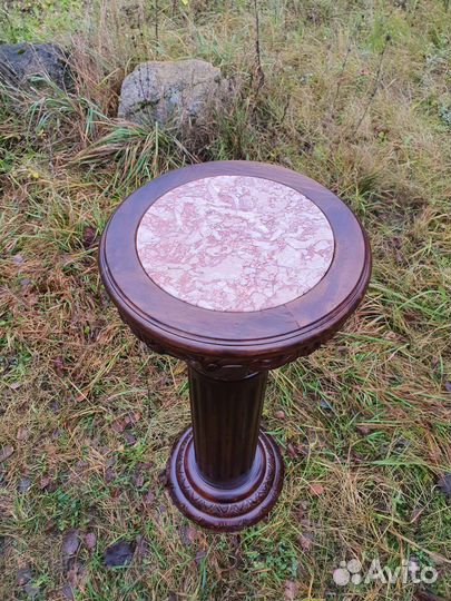 Геридон Подставка Консоль Пьедестал с мрамором