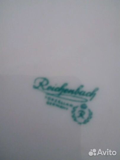 Антикварный чайный фарфоровый сервиз Рейхенбах 10