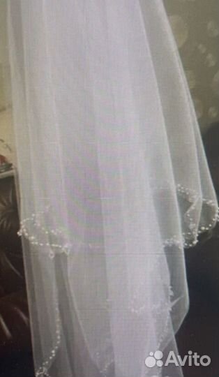 Свадебная фата длинная