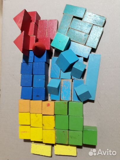 Кубики деревянные СССР