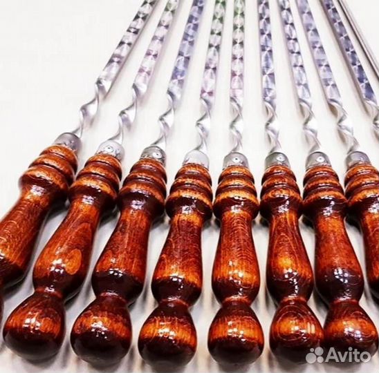 Шампур с деревянной ручкой, 45 см