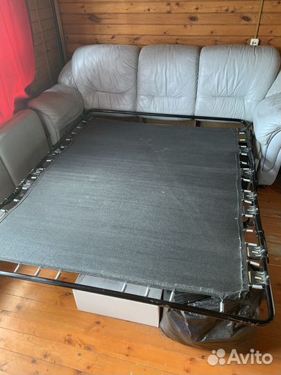 Диван натуральная кожа бу