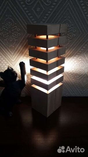 Светильник настольный Лофт авторская ручная работа