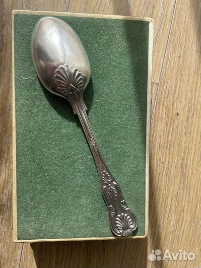 Антикварная Серебряная столовая ложка, Англия