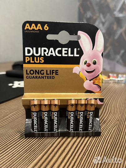 Батарейки duracell AAA 6