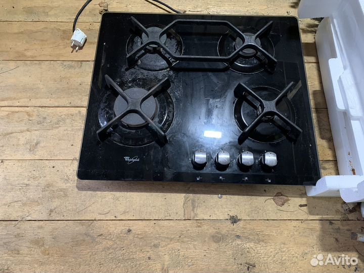 Газовая варочная панель 4 конфорки whirlpool