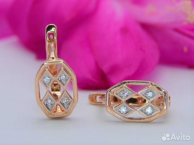 Золотые серьги 2,32 гр