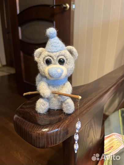 Мишка из войлока