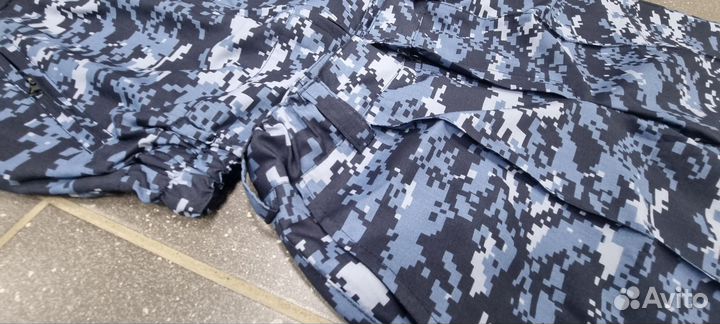 Форма Синяя Точка короткий рукав Вискоза