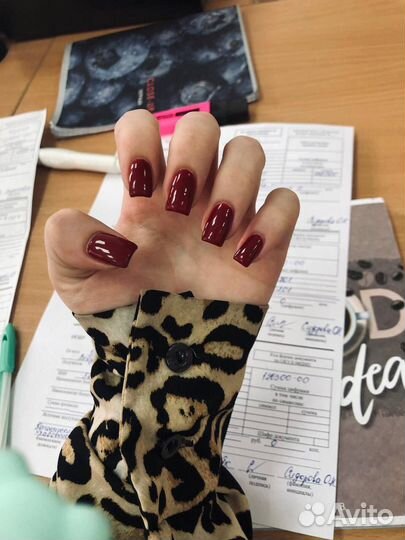 Маникюр наращивание