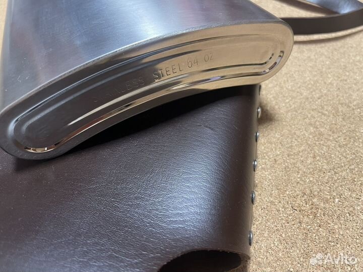 Фляжка с чехлом на ремне 1900мл Герб России