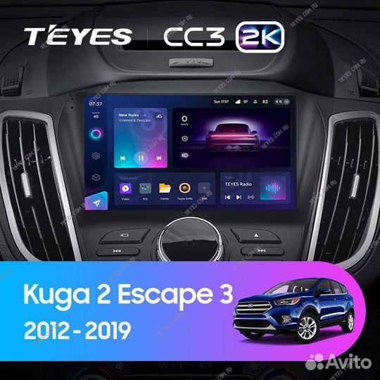 Магнитола Teyes CC3 2K 4/64 Ford Kuga Android