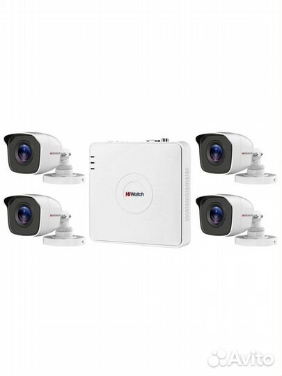 Комплект видеонаблюдения Hiwatch 1-16камер уличных
